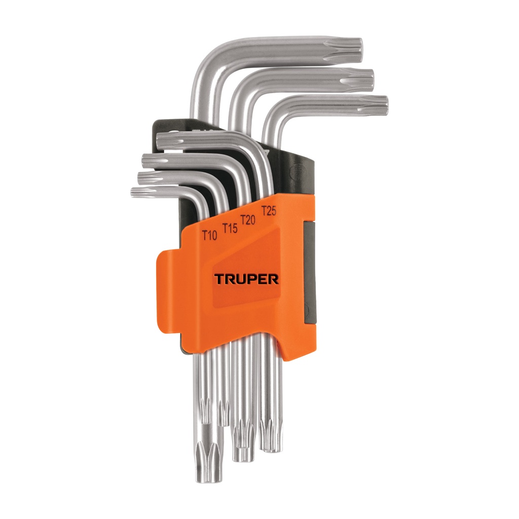 Juego de 7 llaves torx con organizador, Truper - Pag 282