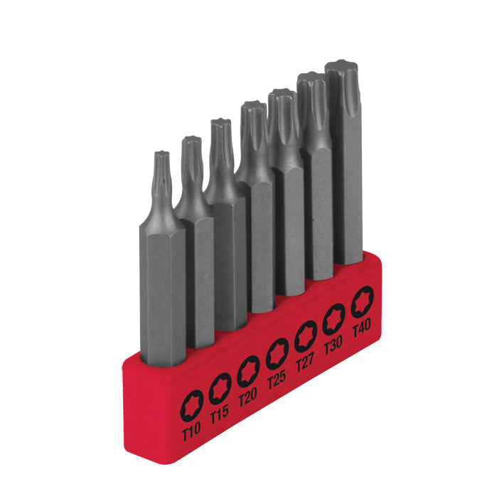 Juego de 7 puntas (T10, T15, T20, T25, T27, T30, T40) 50 mm (2")