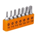 Juego de 7 puntas torx combinadas c/seguro largo 1', Expert - Pag 426