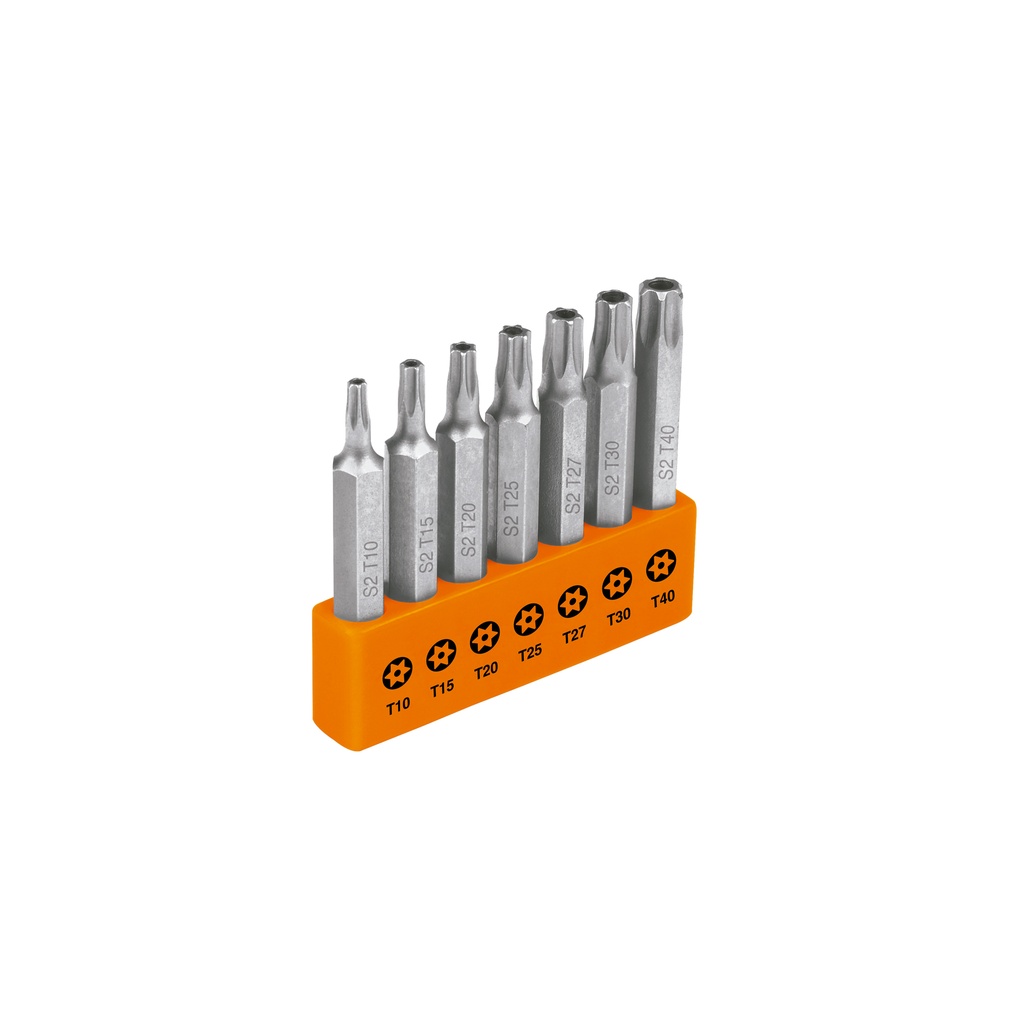 Juego de 7 puntas torx combinadas c/seguro largo 2', Expert - Pag 330