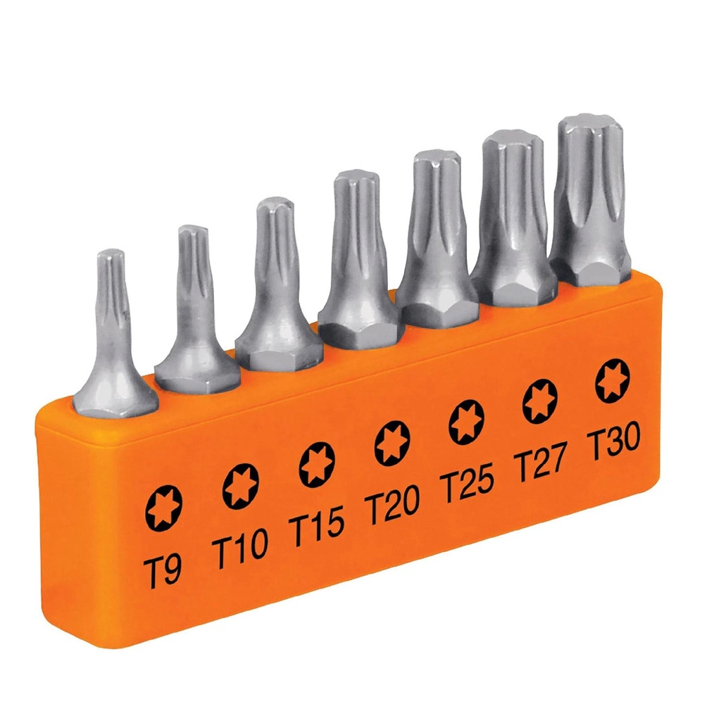 Juego de 7 puntas torx combinadas largo 1', Truper Expert - Pag 426