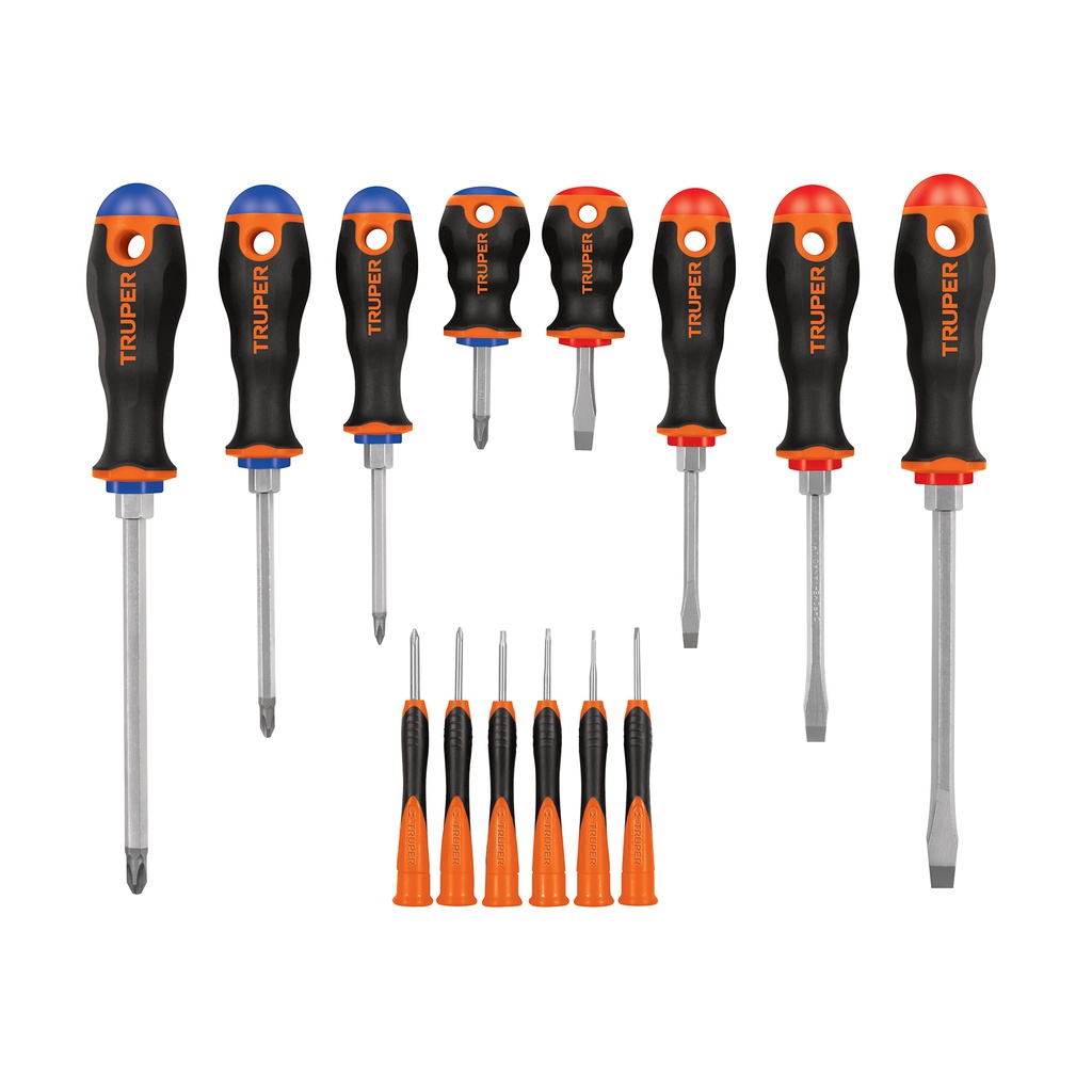 Juego de 8 desarmadores mango Comfort Grip y 6 de joyero - Pag 127