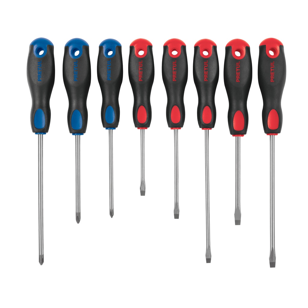 Juego de 8 desarmadores mango Comfort Grip, Pretul - Pag 129