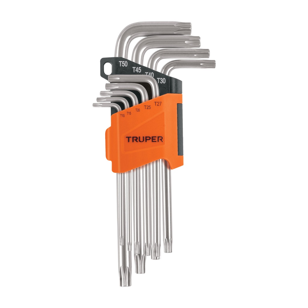 Juego de 9 llaves torx largas con organizador abatible - Pag 219