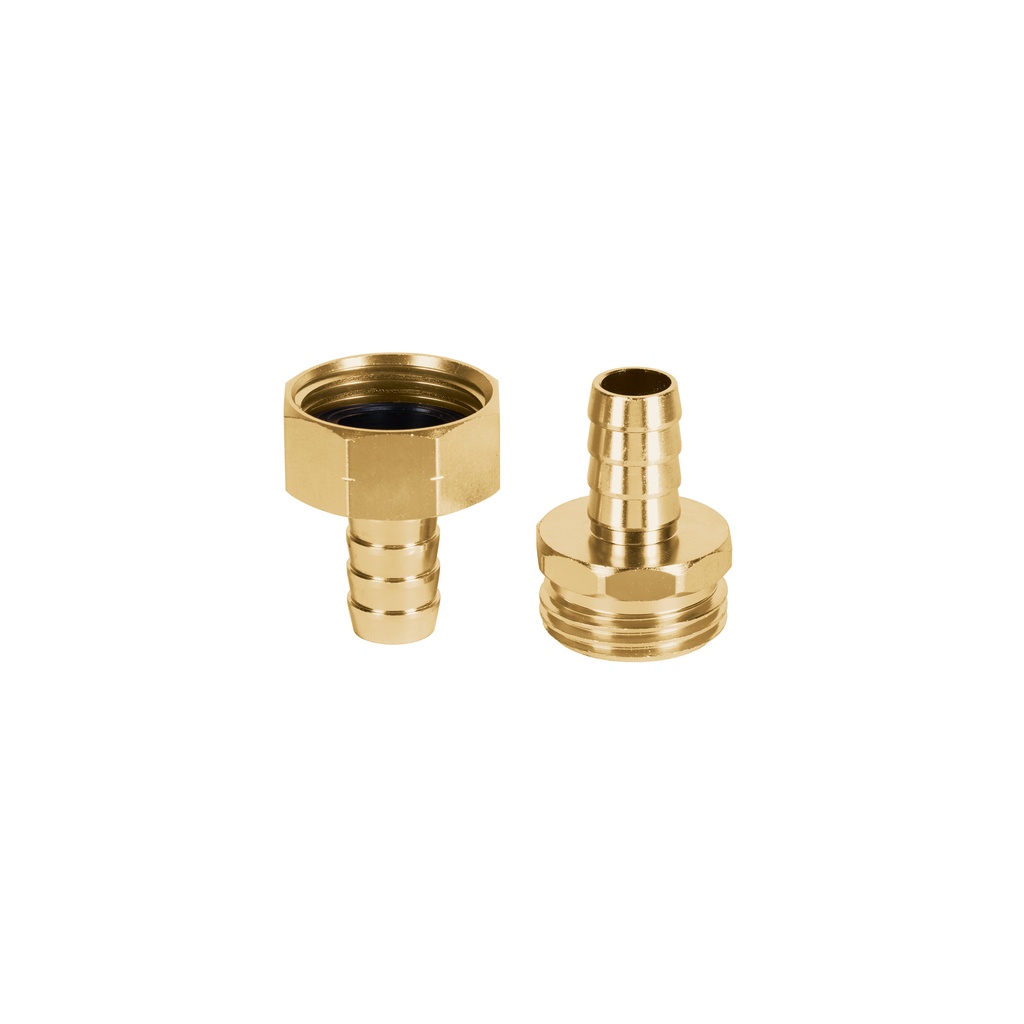 Juego de conectores 1/2' macho/hembra de aluminio, Truper