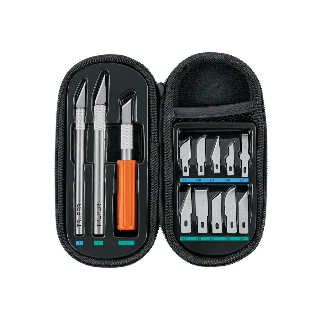 Juego de exactos Hobby con 11 piezas en estuche, Truper - Pag 111