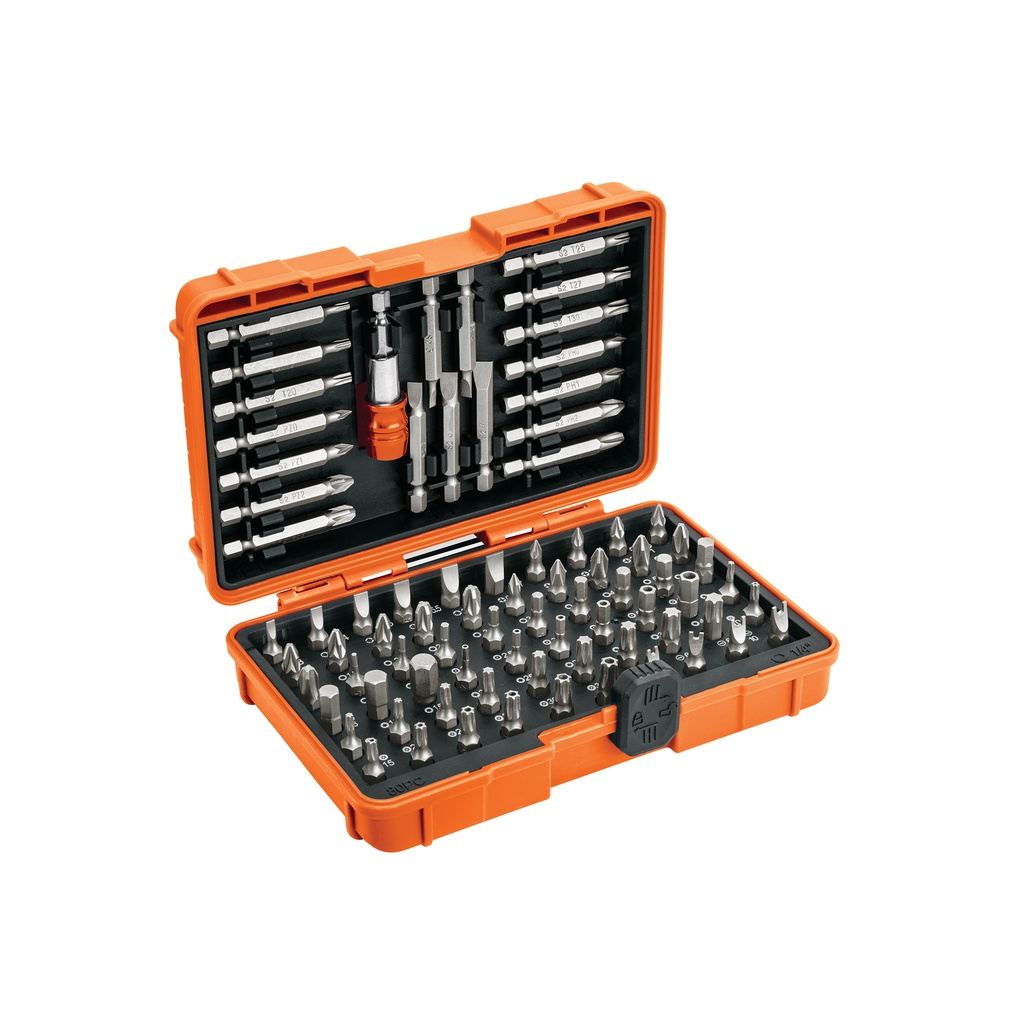 Juego de puntas mixtas 1' y 2', 80 piezas, Truper Expert