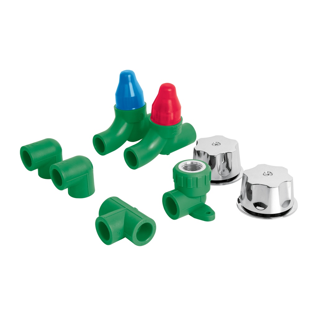 KIT PPR para instalación regadera, con manerales, Foset - Pag 529