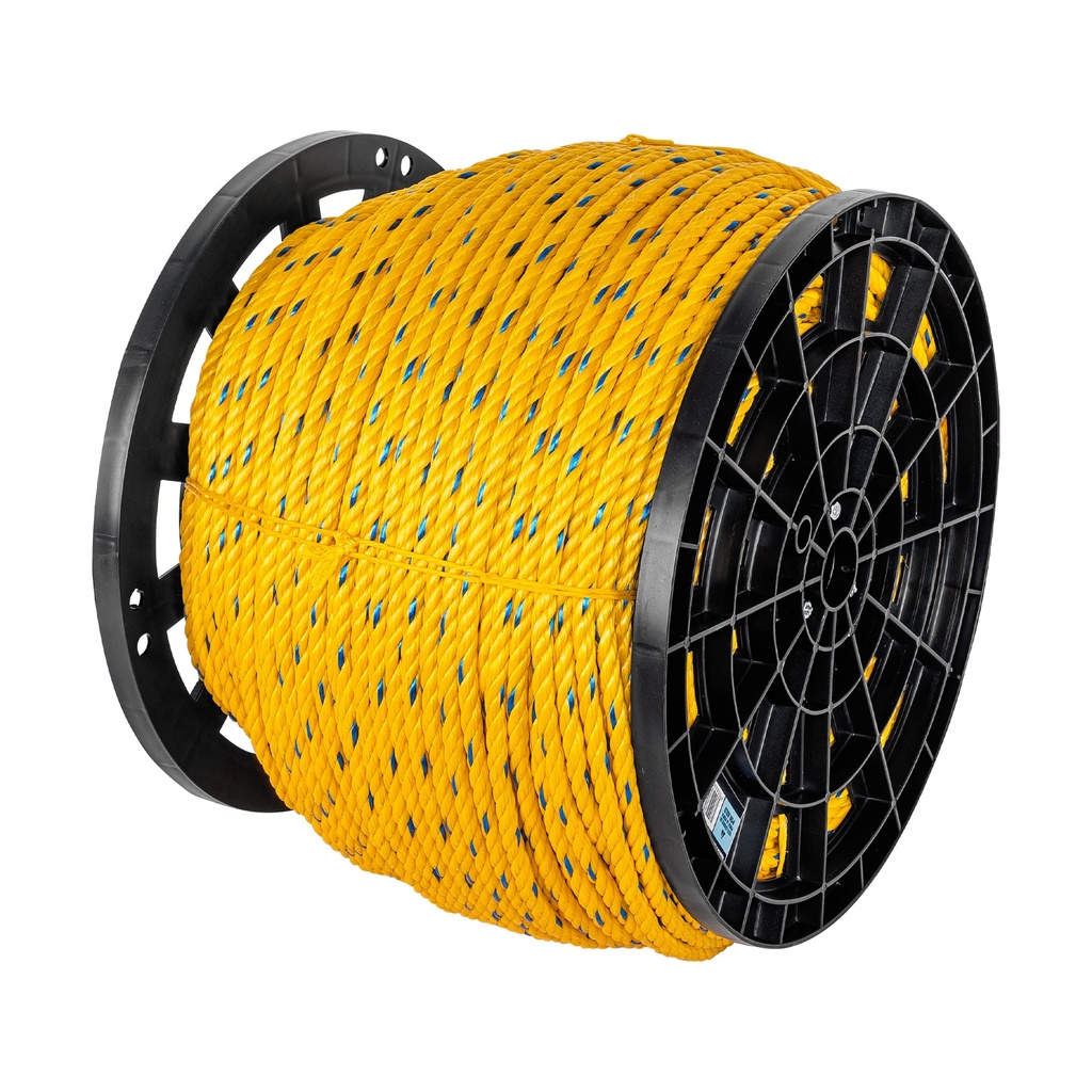 Kilo de cuerda amarilla de polipropileno 11 mm, rollo 20 kg - Pag 556