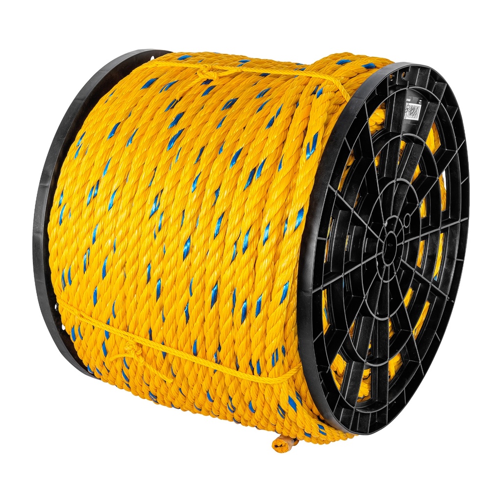 Kilo de cuerda amarilla de polipropileno 19 mm, rollo 30 kg - Pag 556