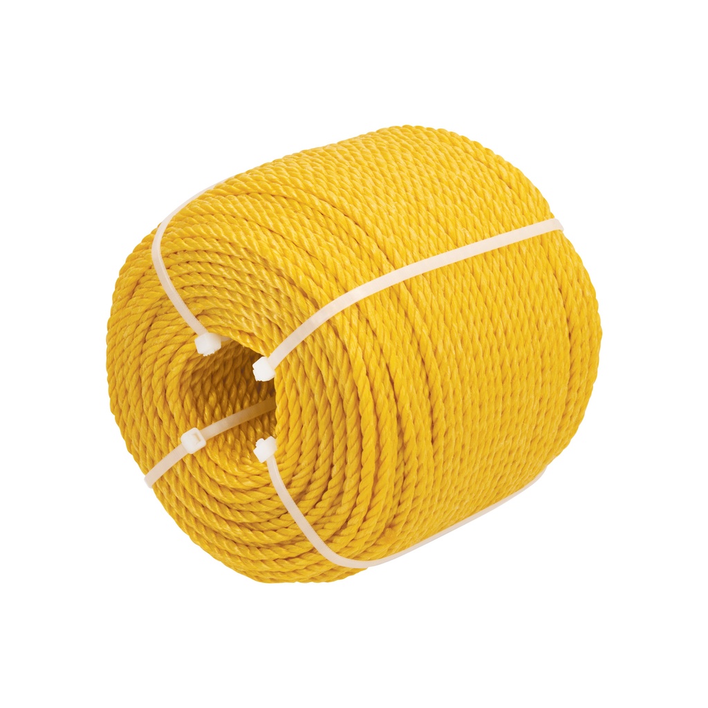 Kilo de cuerda torcida de polipropileno amarilla de 4 mm