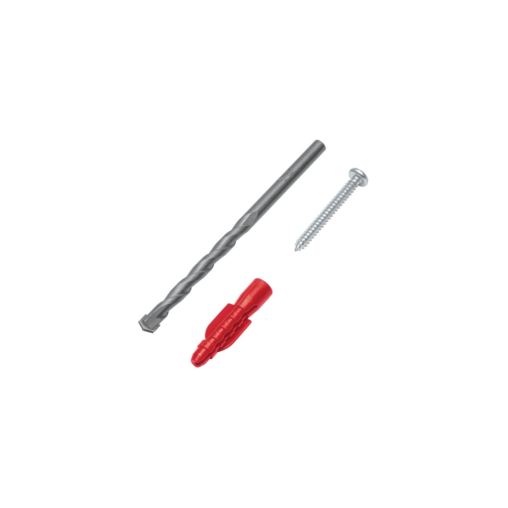 Kit de 20 taquetes 1/4' con pijas #8 y 1 broca 1/4', Fiero - Pag 571