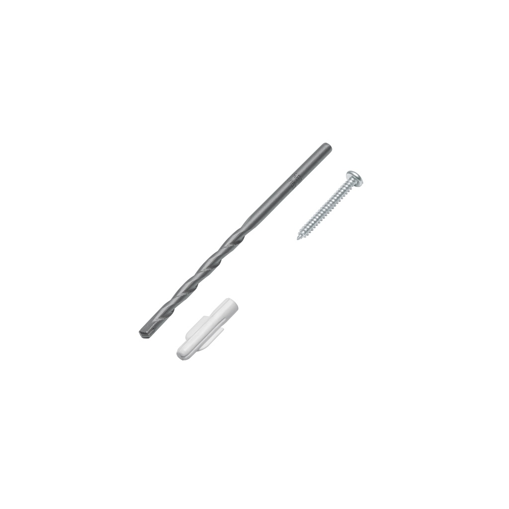Kit de 20 taquetes 3/16' con pijas #6 y 1 broca 3/16', Fiero