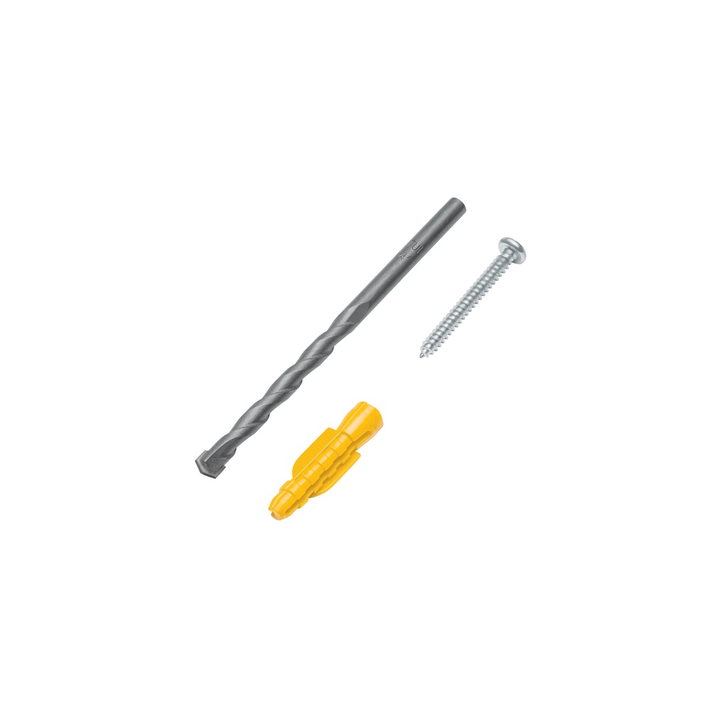 Kit de 20 taquetes 7/32' con pijas #8 y 1 broca 1/4', Fiero