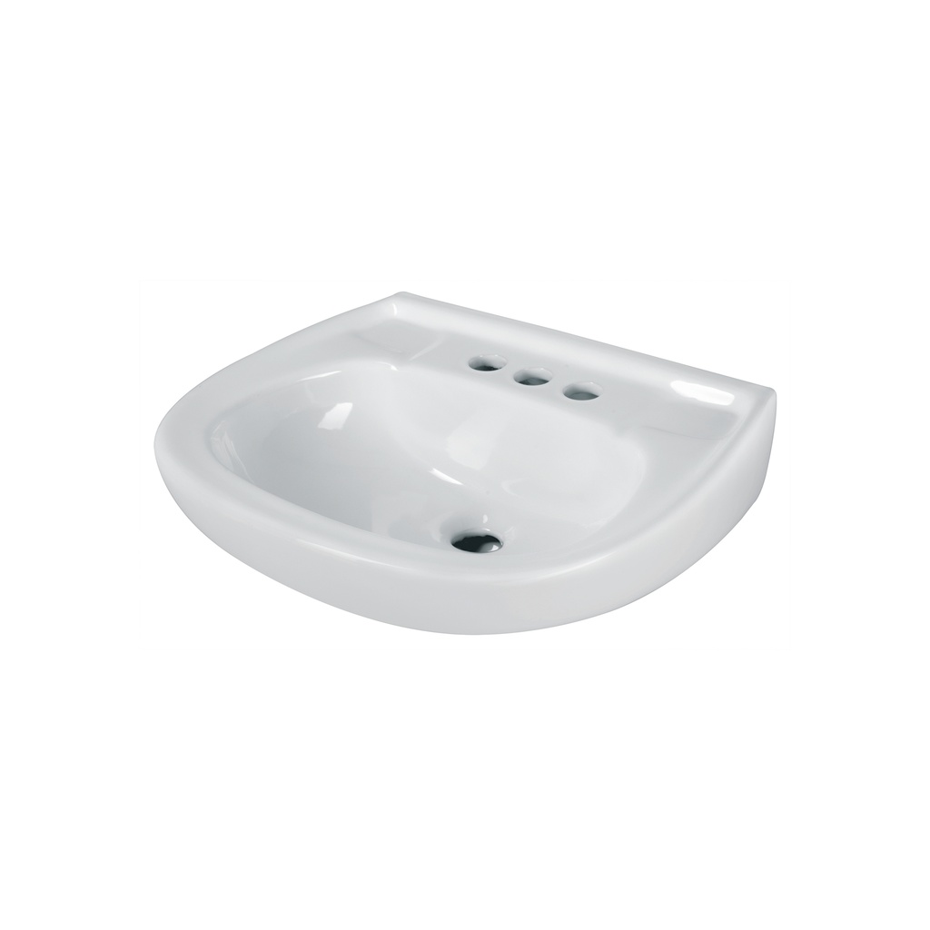 Lavabo cerámico con rebosadero, blanco, Foset - Pag 542