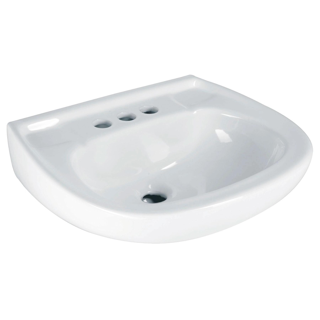 Lavabo cerámico con rebosadero, blanco, Foset - Pag 726