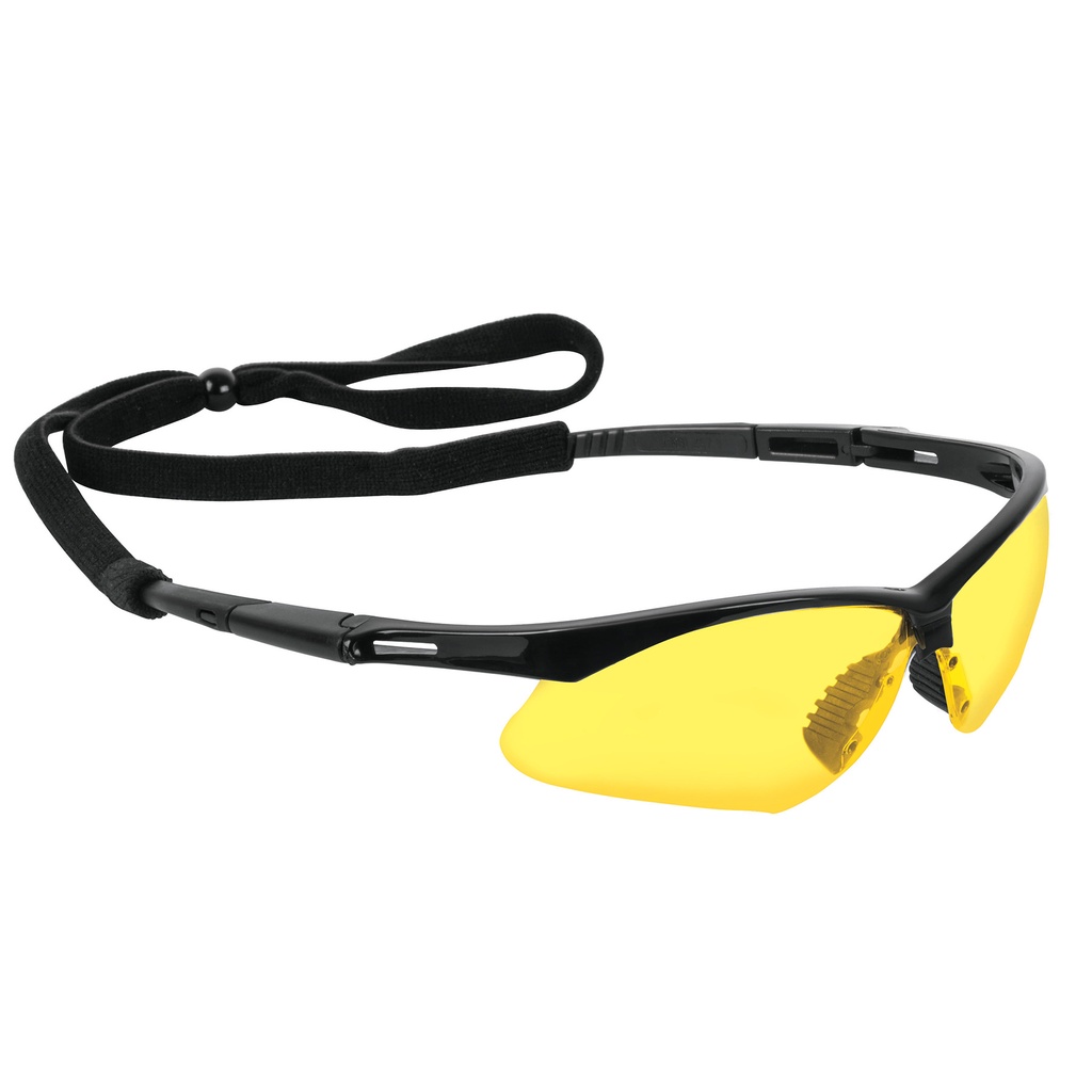 [T15174] Lentes seguridad ambar antiempaño c/cordón ajustable, Sport
