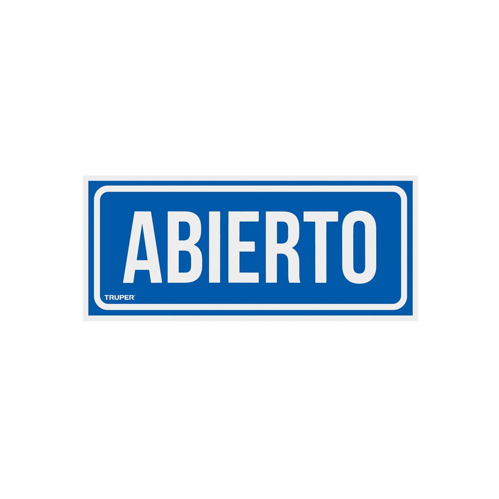 Letrero de señalización 'ABIERTO/CERRADO', 28 x 12 cm - Pag 362