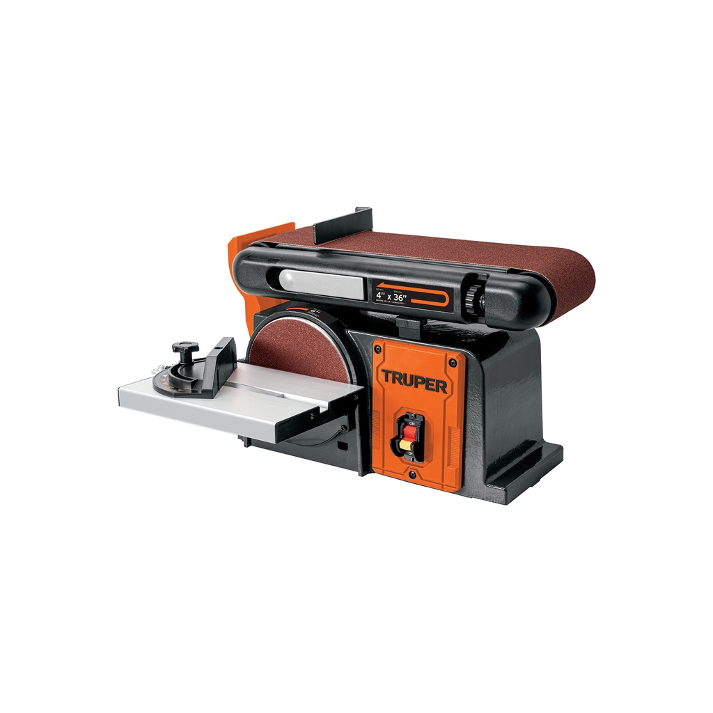 Lijadora de banda y disco 4 x 6' de 375 W (1/2 HP), Truper