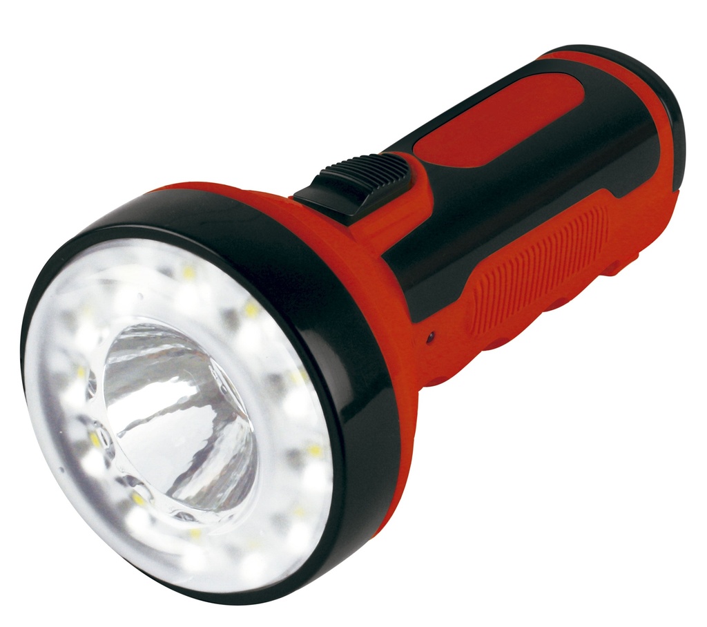 Linterna Jungle Explorer rojo: Led 2W + 12 SMD (800 mAh)