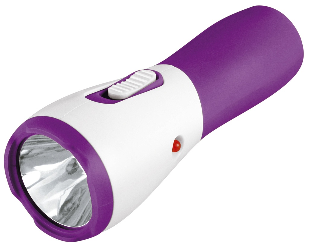 Linterna bicolor azul y blanco: Led 2W (500 mAh)