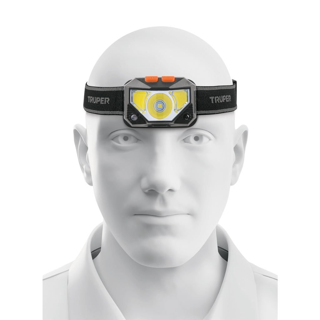 Linterna de minero 270 lm recargable, Truper