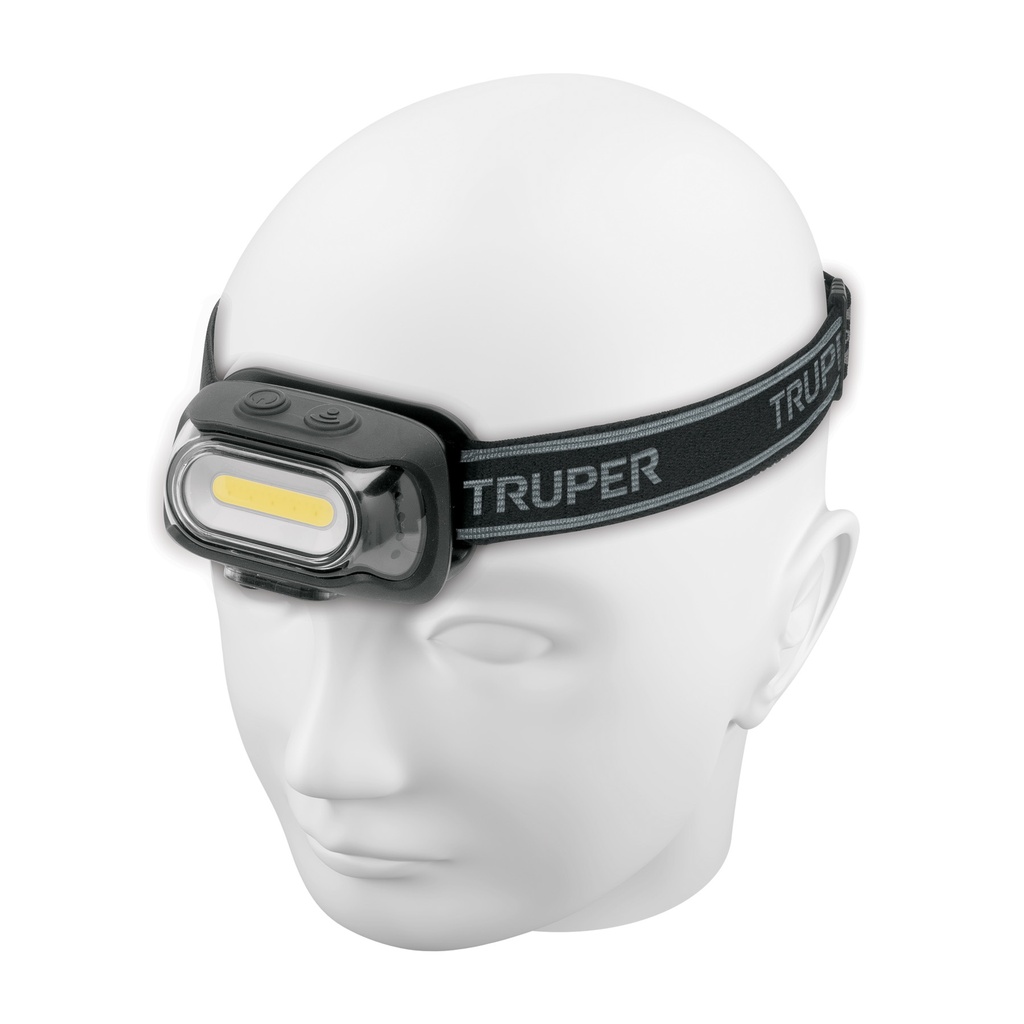 Linterna de minero 460 lm recargable con sensor, Truper