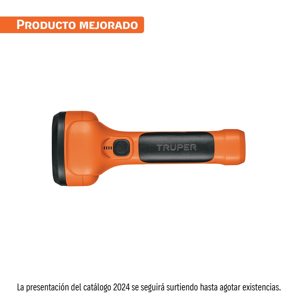 Linterna plástica 1 LED 200 lm recargable, Truper