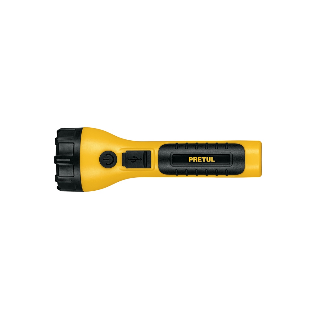 Linterna plástica recargable de LED, 120 lúmenes, Pretul
