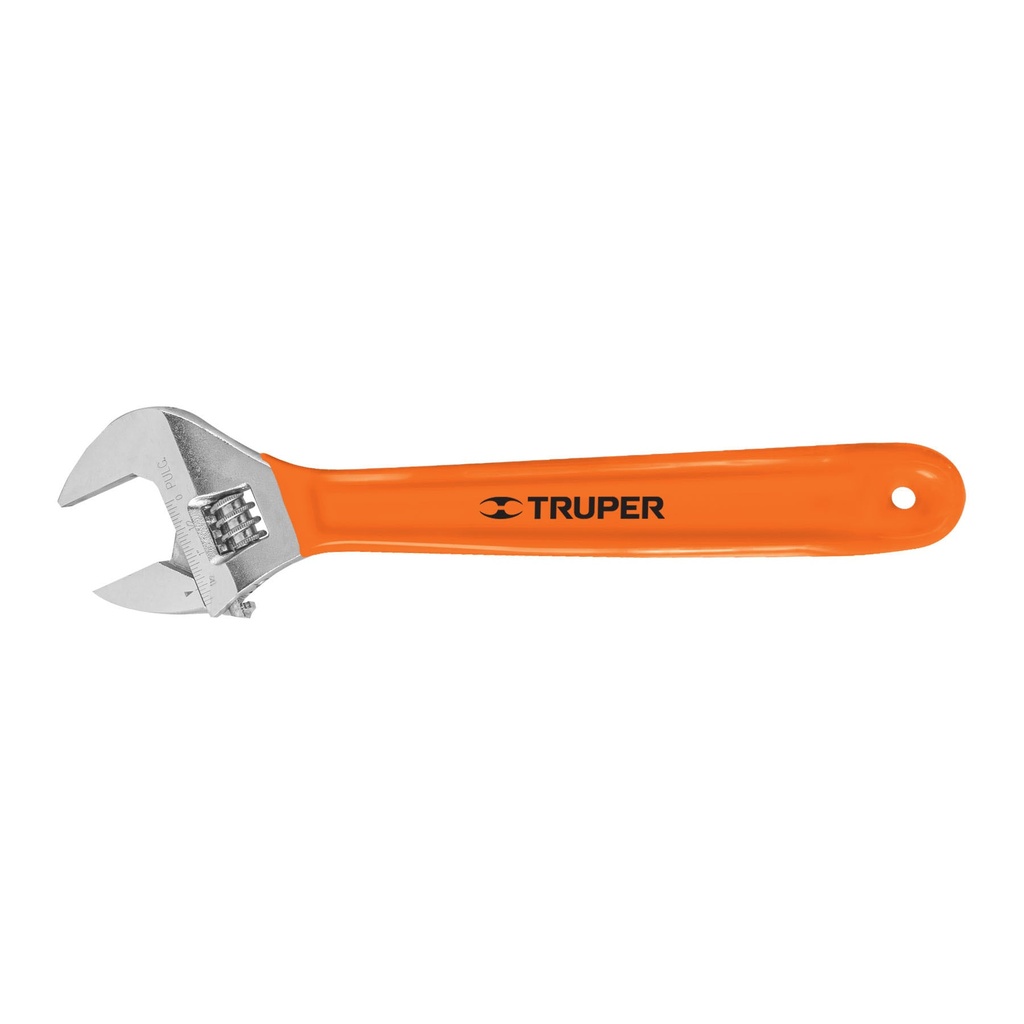 Llave ajustable (perico) 15' cromada mango de PVC, Truper - Pag 213