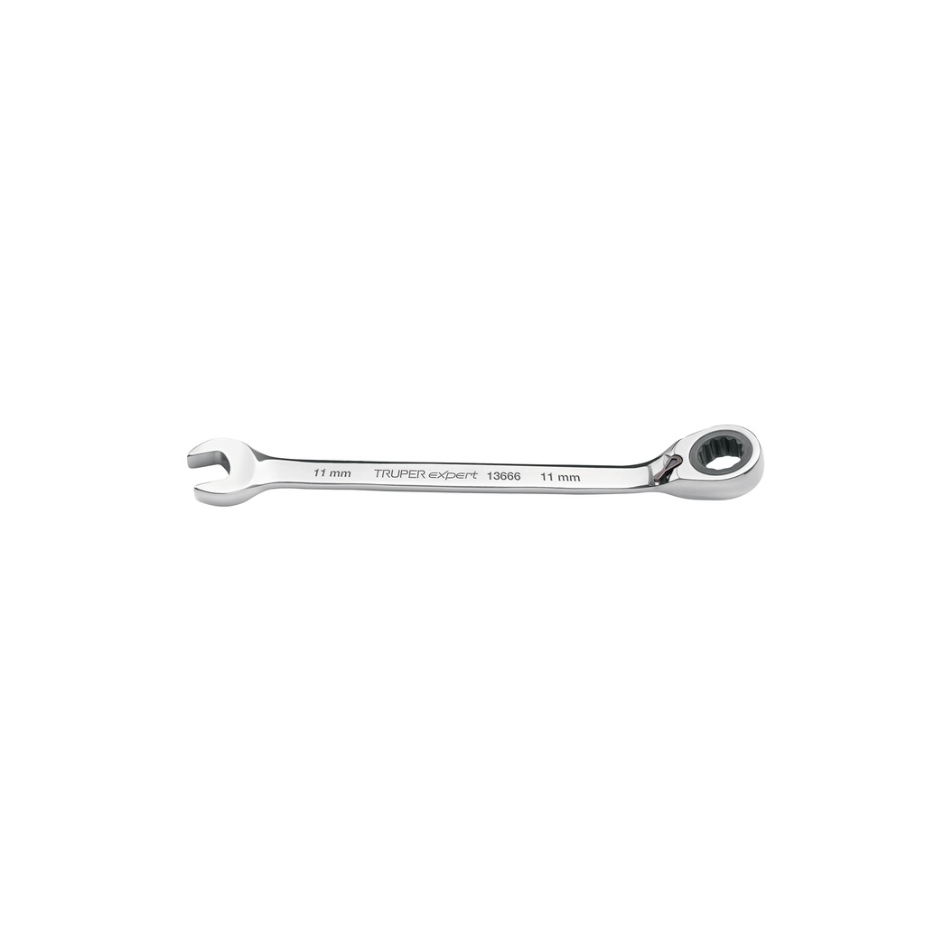 Llave combinada matraca reversible 11mmx160 mm largo, Expert