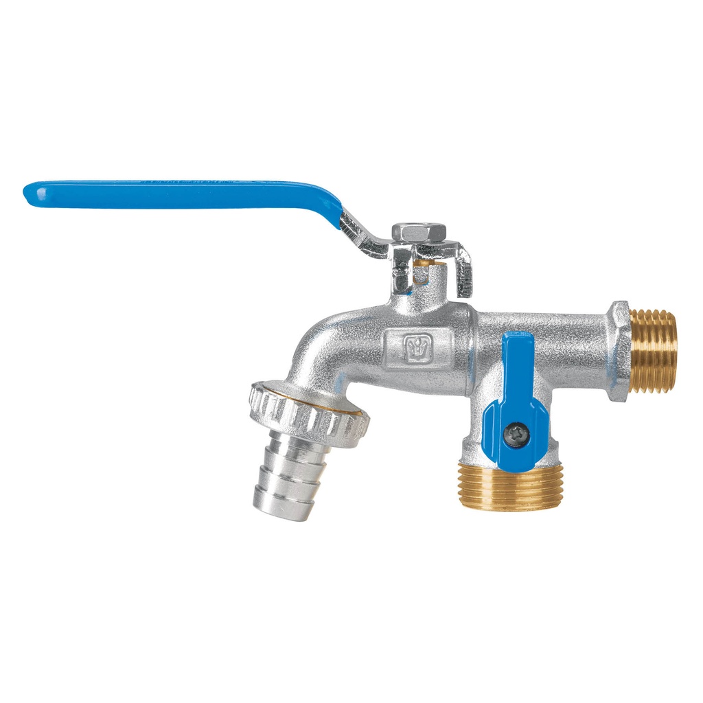 [T48060] Llave de esfera doble salida 1/2' de latón, Foset - Pag 505