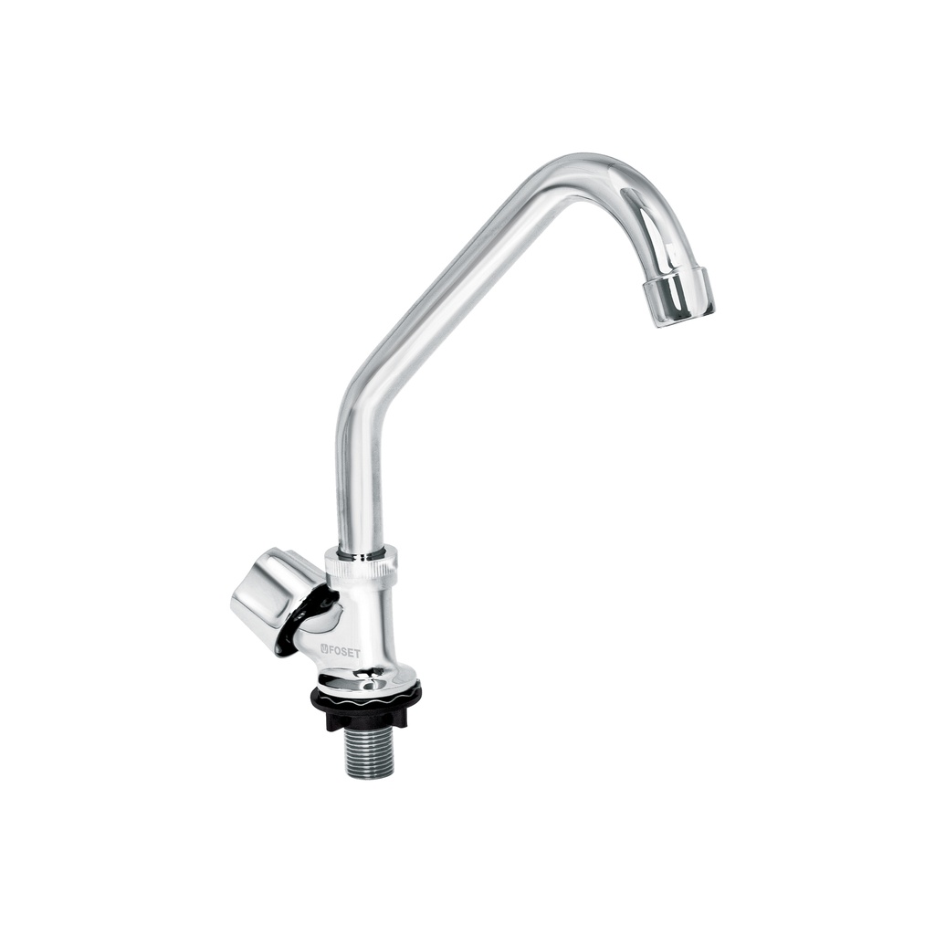 Llave individual para fregadero, cuello corto, Foset Basic - Pag 470