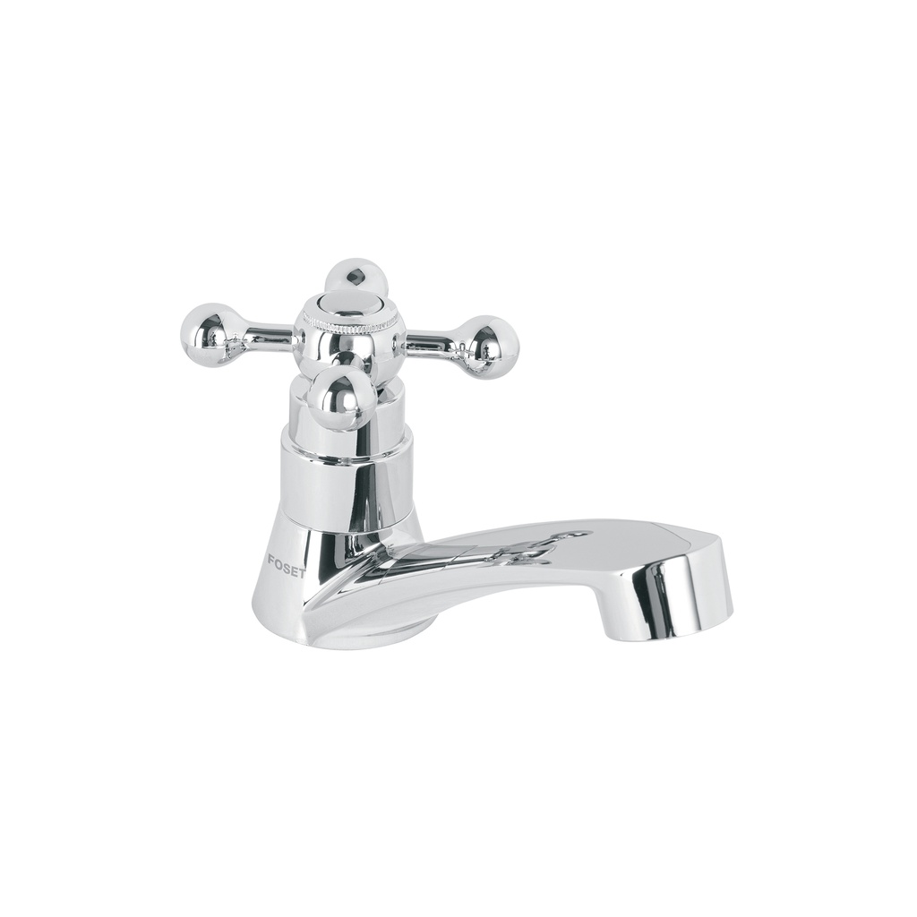 Llave individual para lavabo, ABS, maneral cruceta, Basic - Pag 472