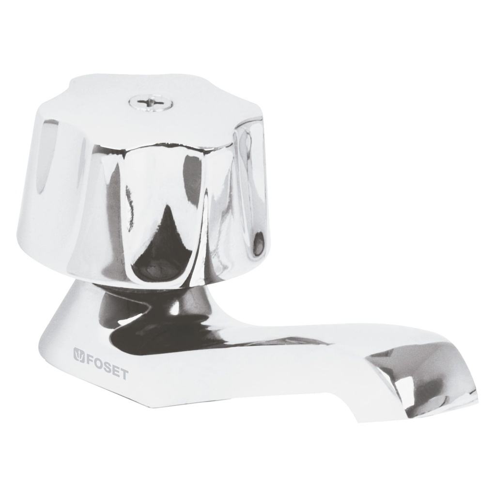 Llave individual para lavabo, maneral metálico, Foset Basic - Pag 470