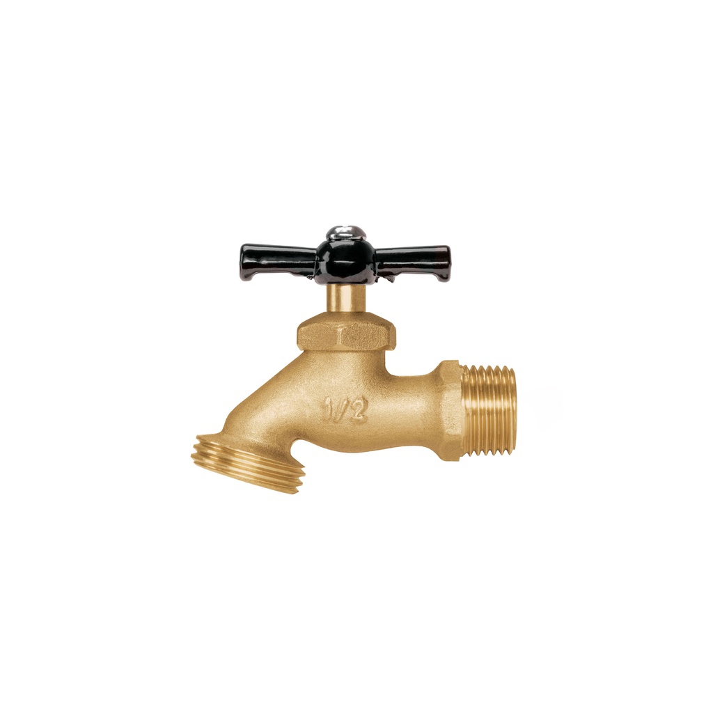 Llave para manguera, de latón, 100 g, entrada 1/2', Pretul