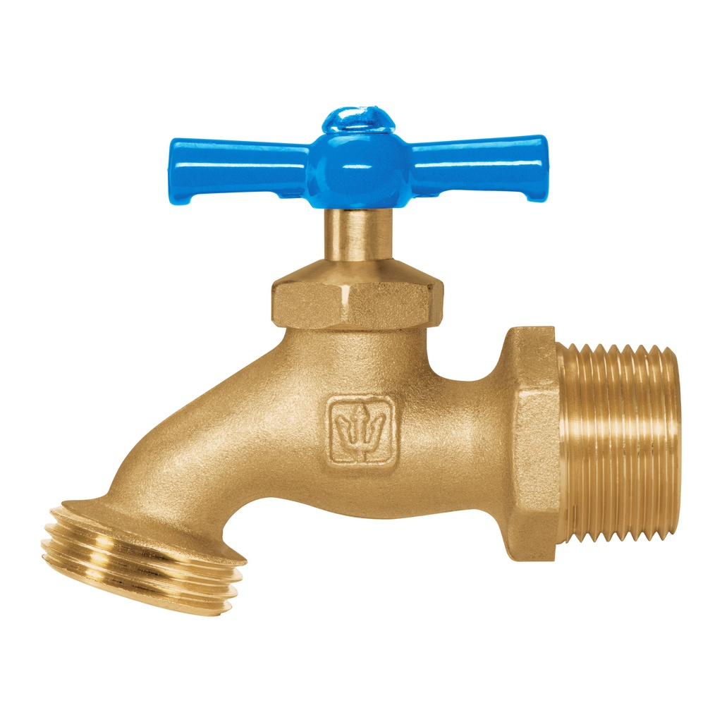 Llave para manguera, de latón, 180 g, entrada 3/4', Foset - Pag 505