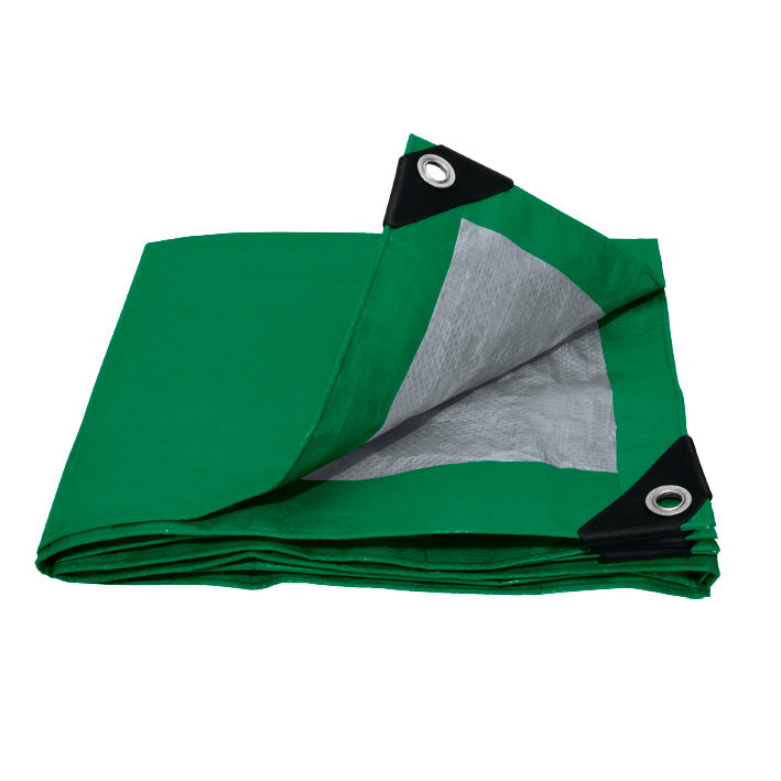 Lona de polietileno color verde 6m x 12m