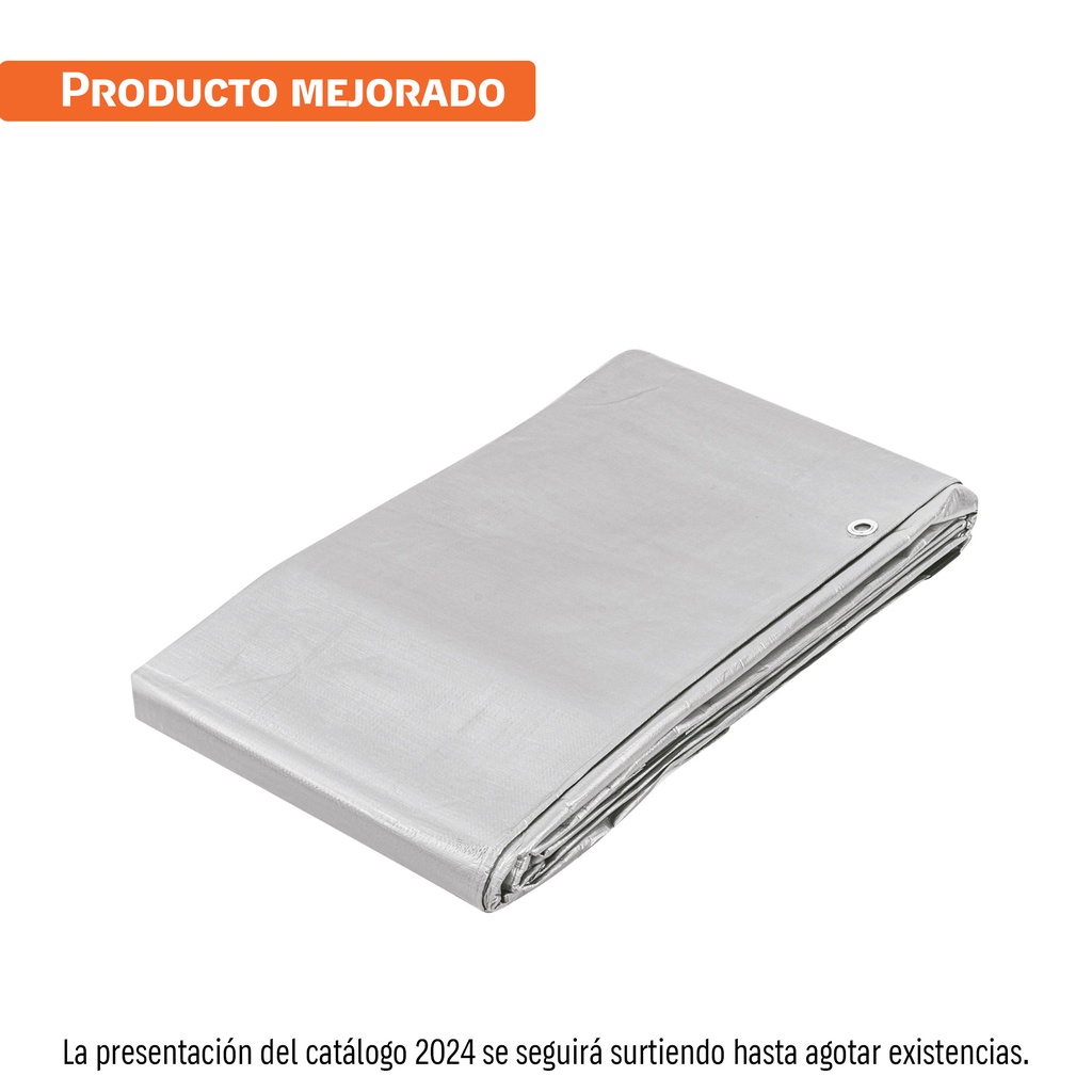 Lona gris reforzada 4 x 6 m, Truper