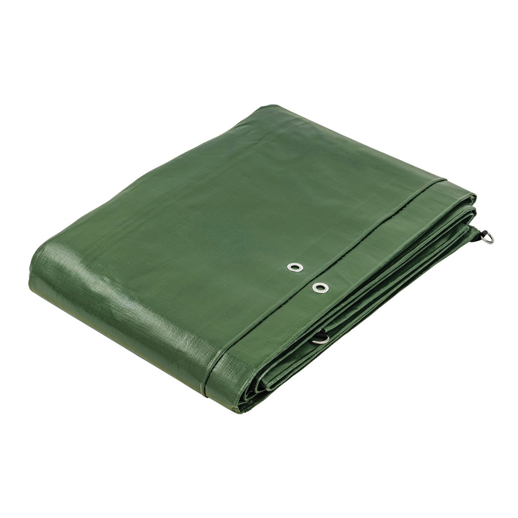 Lona uso rudo, verde olivo, 5 X 6 m, Truper Expert