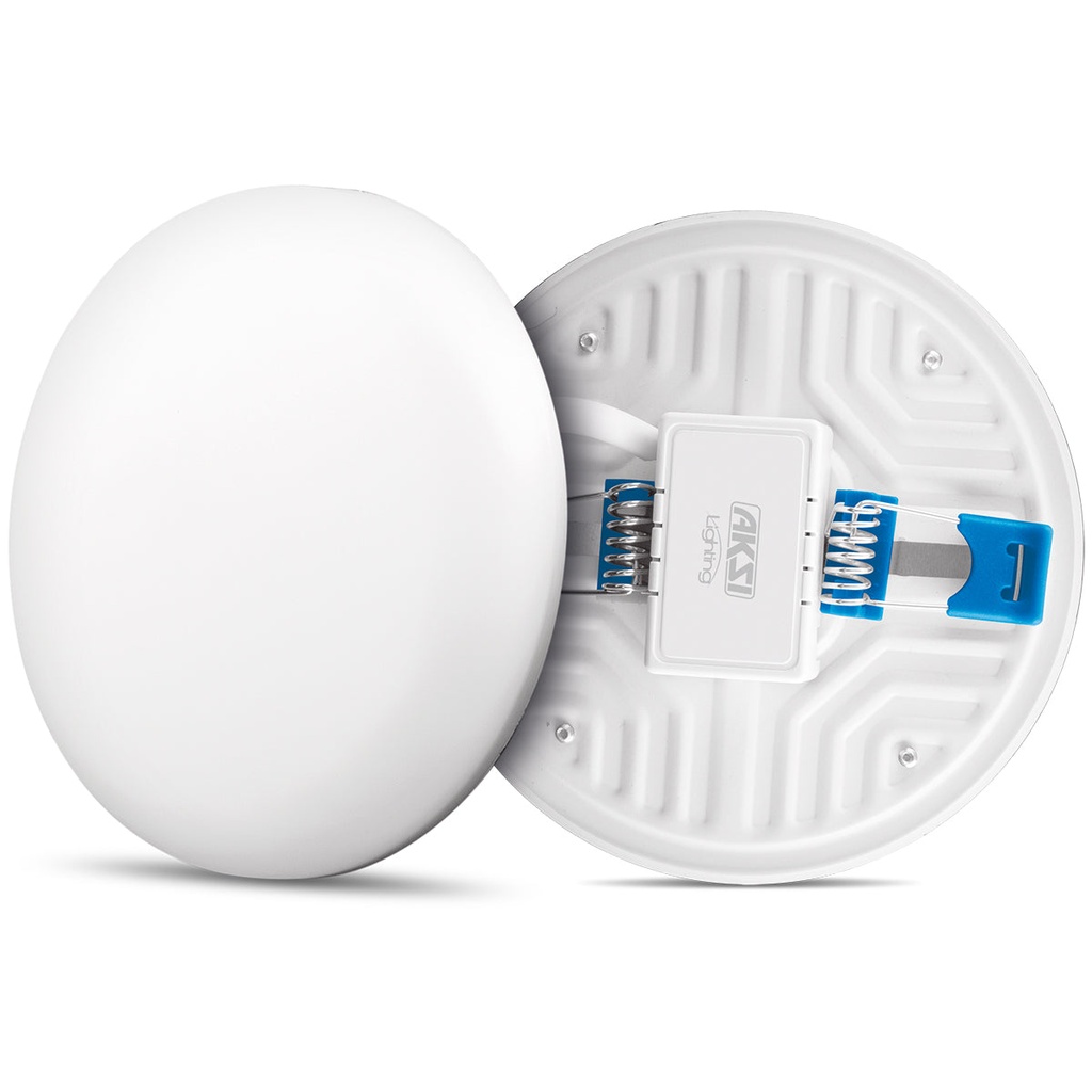 Luminario Circular Empotrable Ajustable y de Sobreponer 10W, Luz Cálida