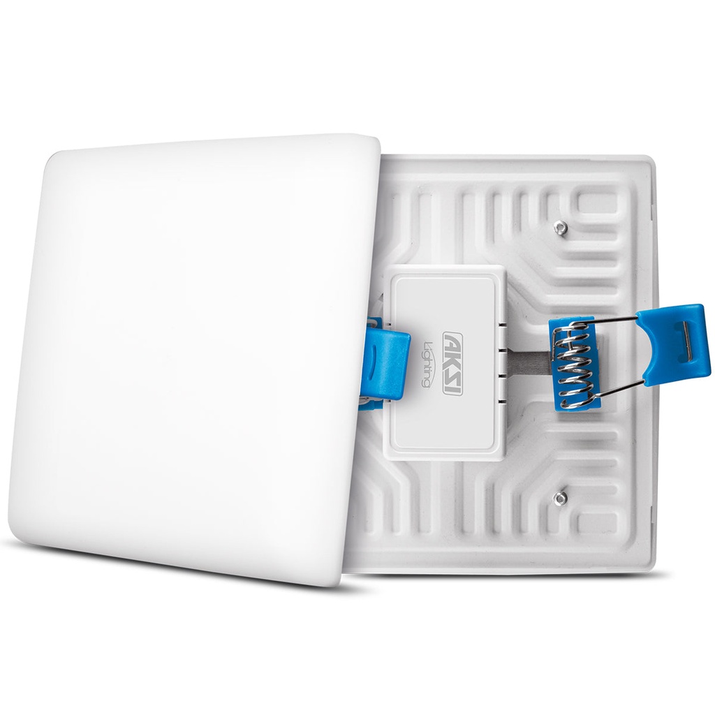 Luminario Cuadrado Empotrable Ajustable y de Sobreponer 10W, Luz Cálida