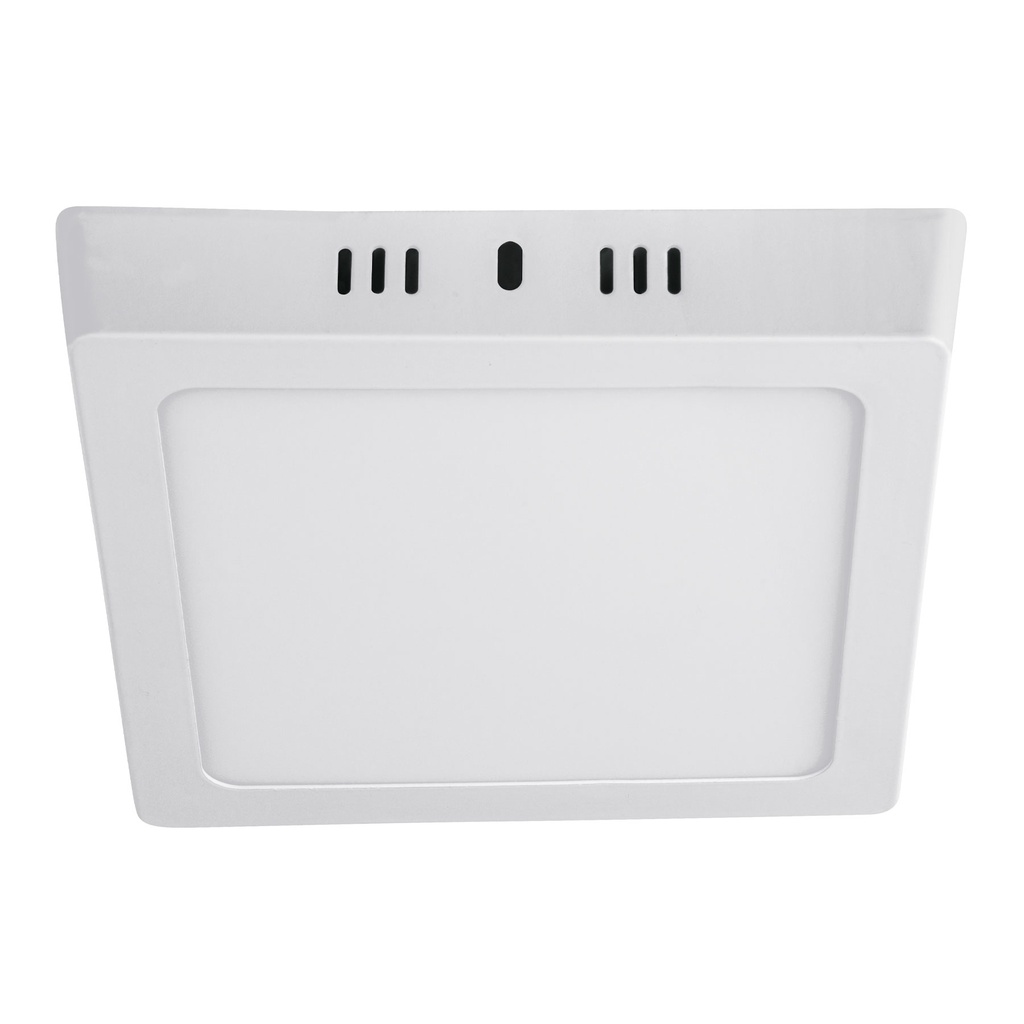 Luminario LED cuadrado tipo plafón 12 W, blanco, luz de día - Pag 450