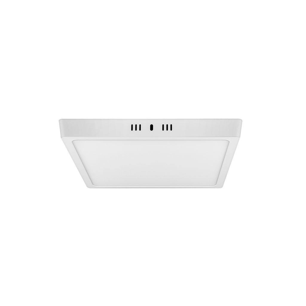 Luminario LED cuadrado tipo plafón 24 W, blanco, luz de día