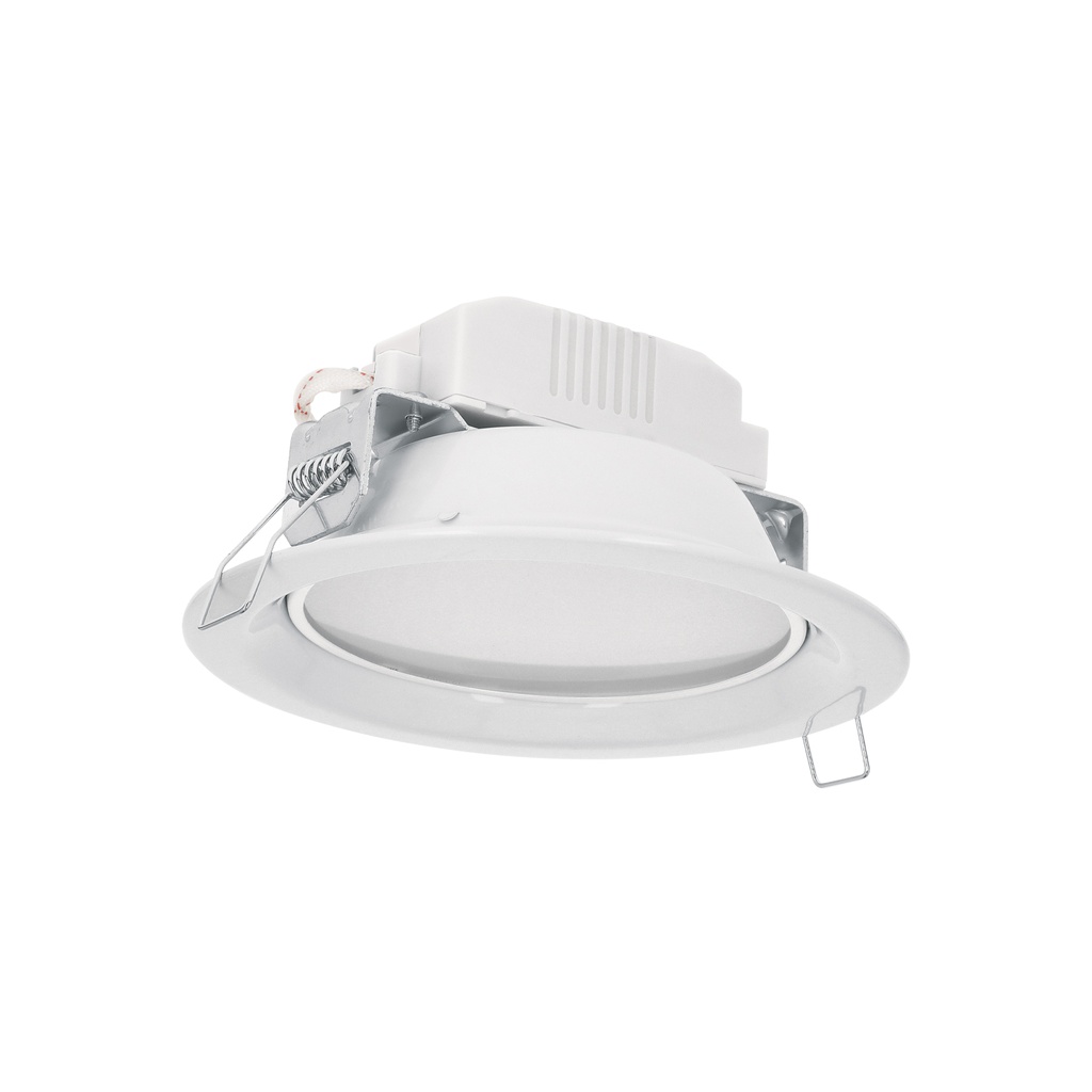 Luminario LED empotrado redondo de 6 W, luz cálida, Volteck - Pag 454