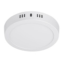 Luminario blanco de LED 12 W redondo tipo plafón luz cálida