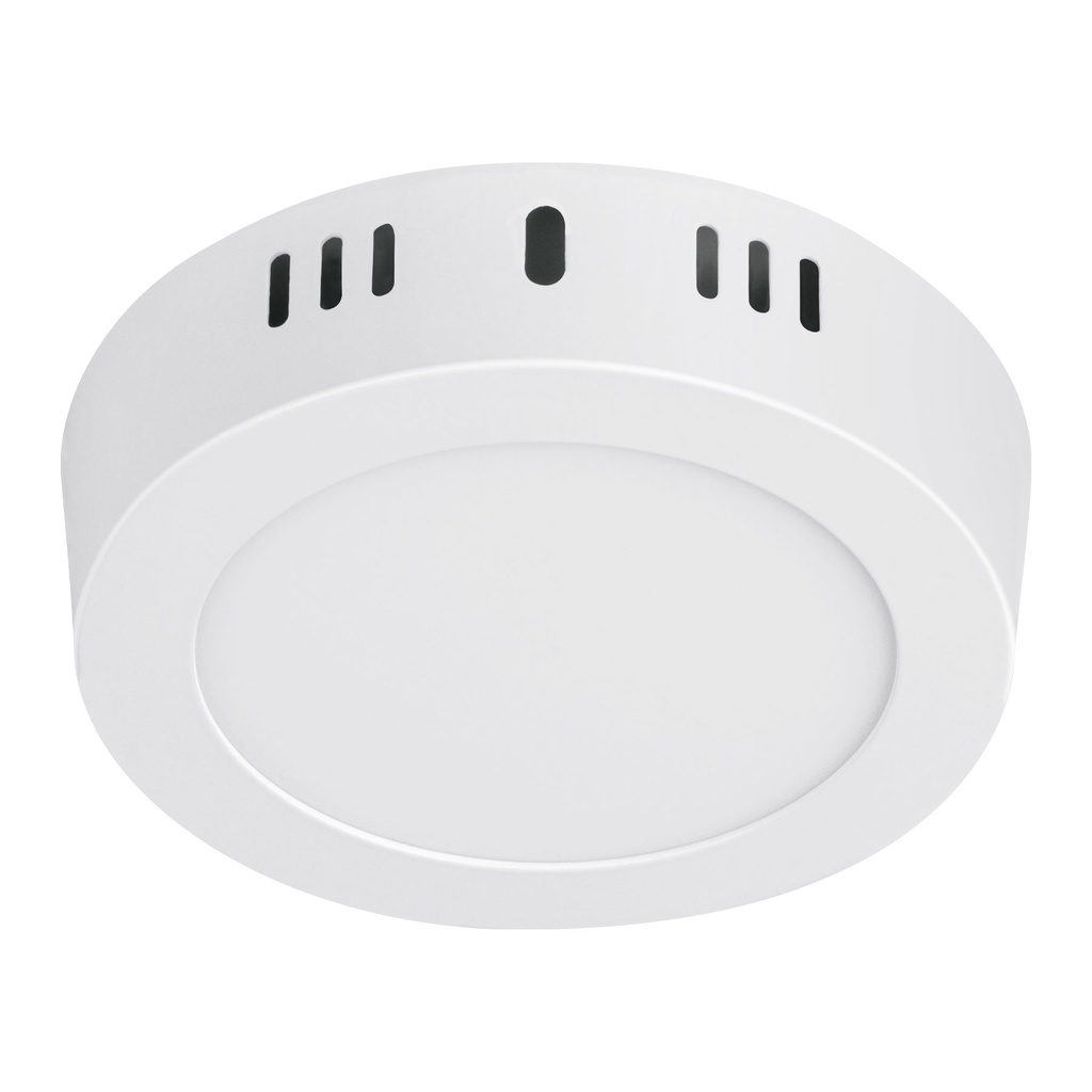 Luminario blanco de LED 6 W redondo tipo plafón luz de día
