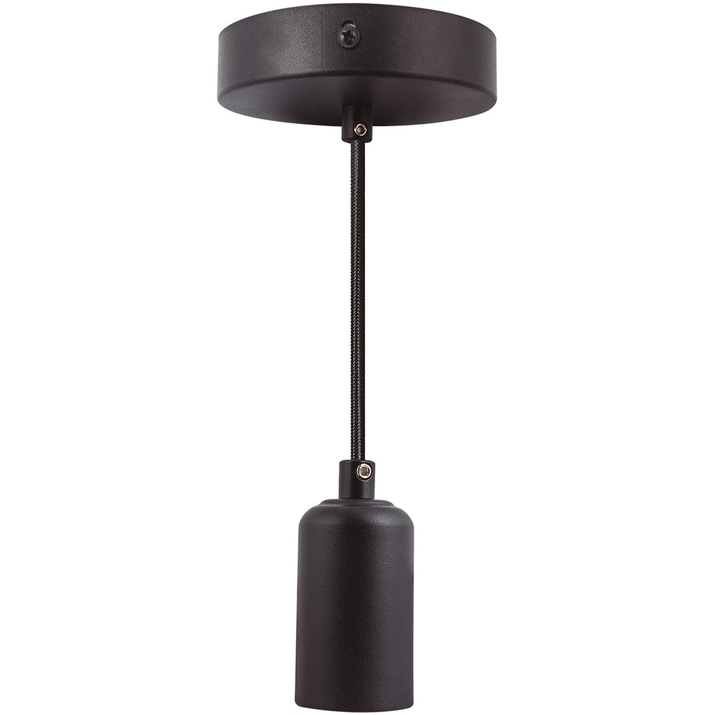 Luminario colgante BASIC - Negro Mate (1 mt)