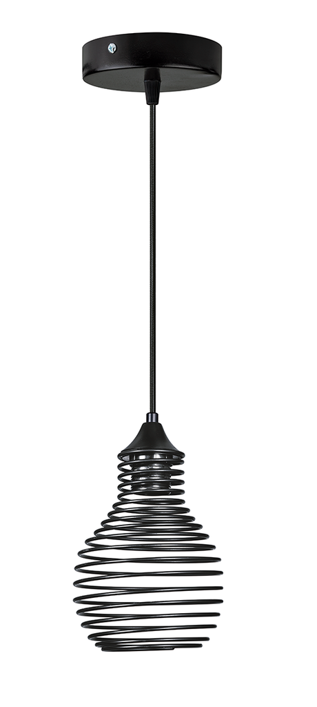 Luminario colgante SPRING Panel Abeja - Negro