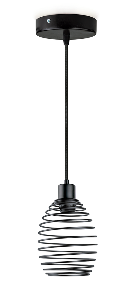 Luminario colgante SPRING Óvalo - Negro